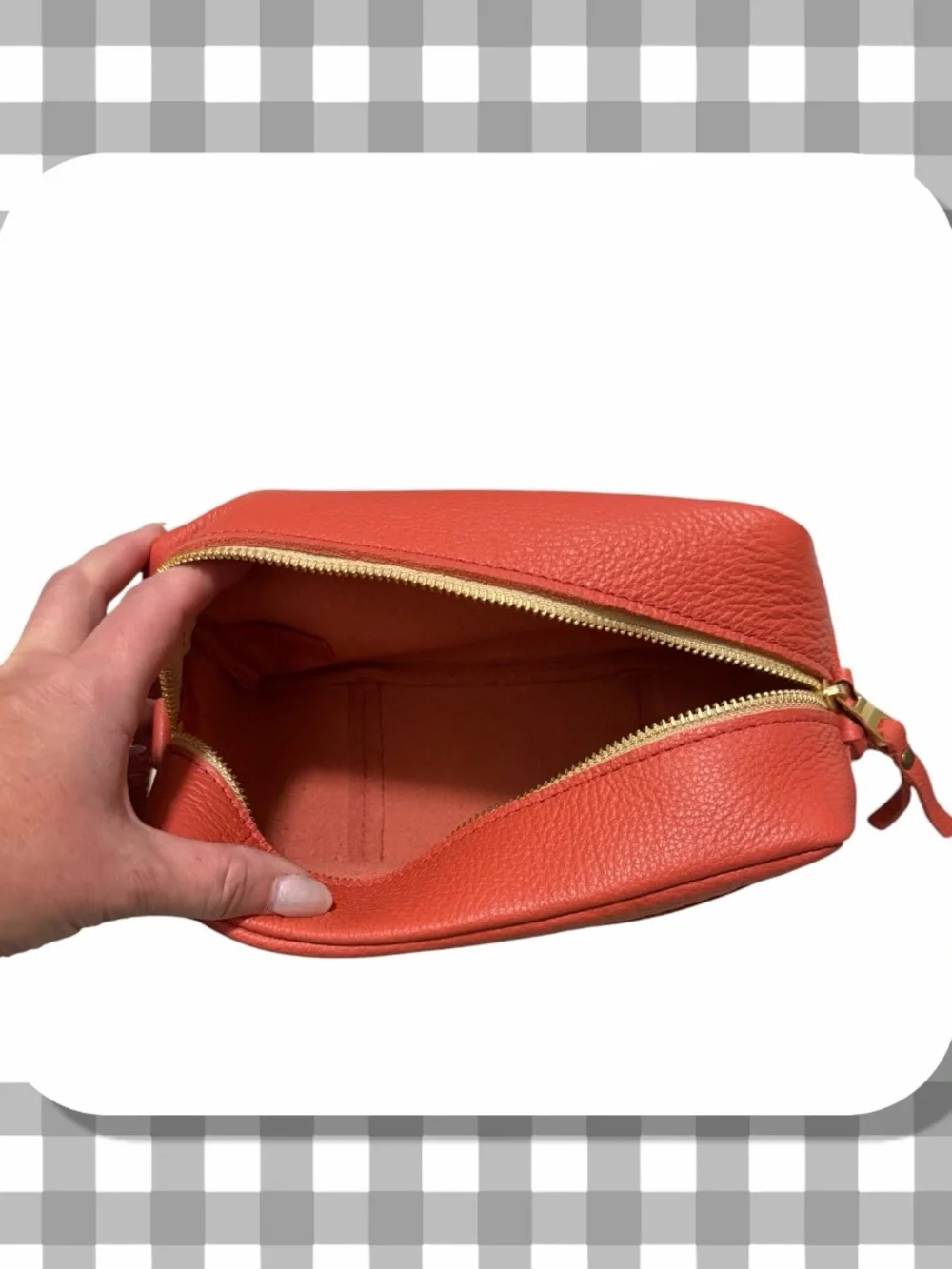 🦄 Portland Leather Deluxe Dopp Kit | Coral | Not Available Online